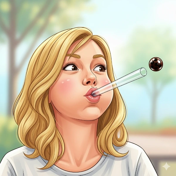 タピオカ砲・発射