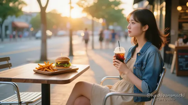 テラス席でのひとり時間