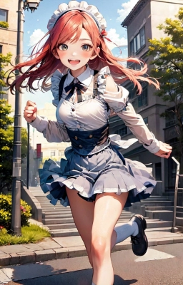 走るメイド