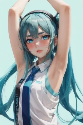 腋見せ初音ミク(24枚)