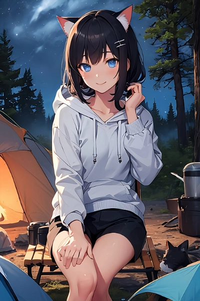 けもみみとキャンプ