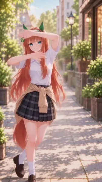 パラパラ踊るスズカ