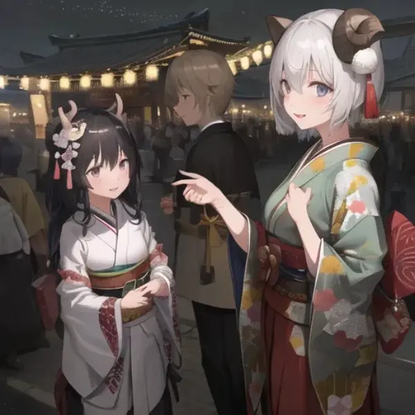 羊ちゃんと鹿ちゃん