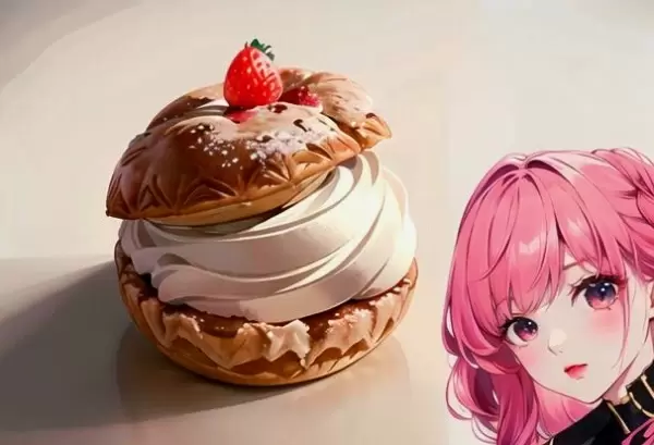 苺のシュークリーム