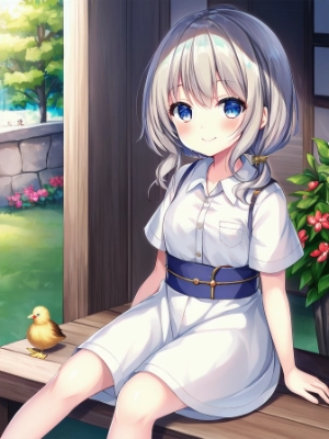 ひよこと女の子