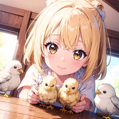 ひよこと少女