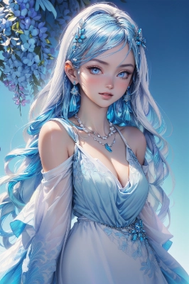 blue and white theme