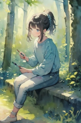 絵描きのお姉さん