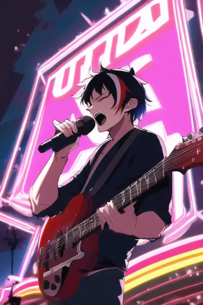 熱唱するイケメン達