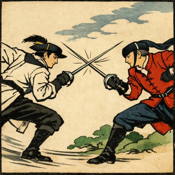 西洋剣術試合図