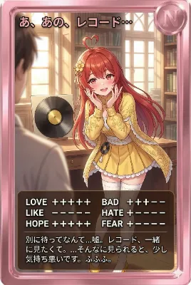 朝カード「あ、あの、レコード…」