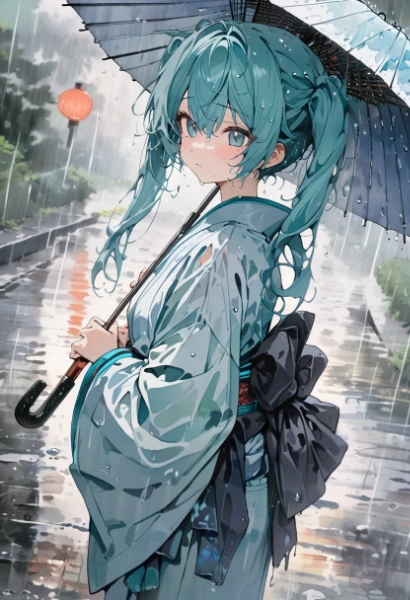 雨傘少女