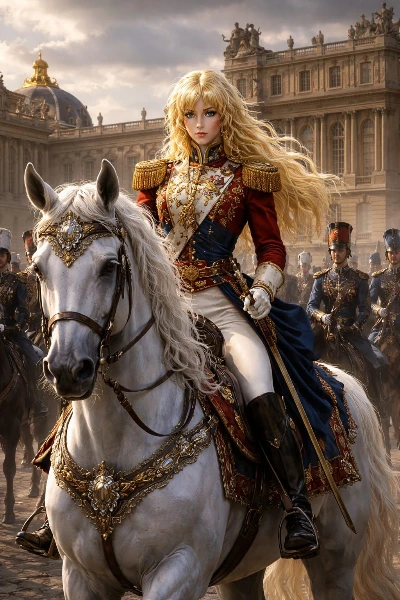 近衛兵を率いるオスカル・フランソワ・ド・ジェルジェ
