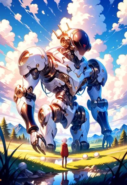 天空の守護者と少女