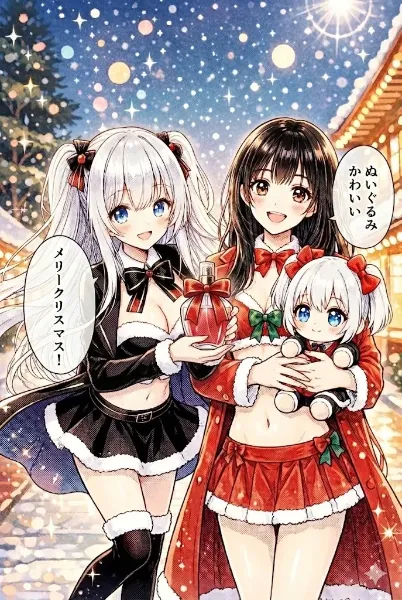 フレグラミングミストとぬいぐるみと二人の女の子