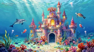 海底王国の珊瑚の城 🐚