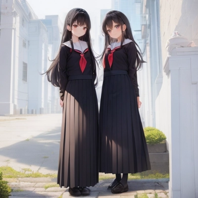 ロングスカート少女 #8