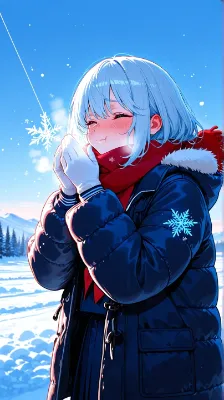 寒空の天然チーク