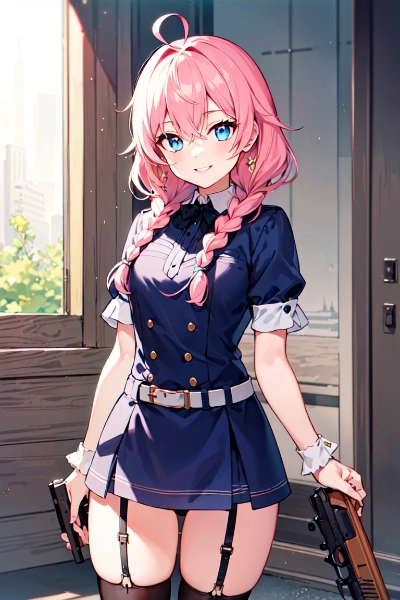 戦いに出る女の子