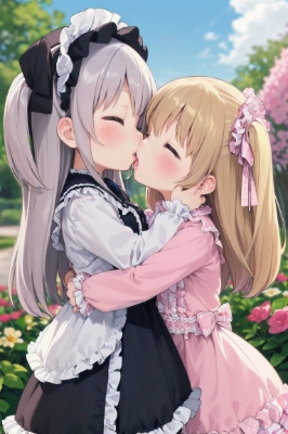 11月21日の百合キスイラスト その6