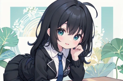 アホ毛の女の子