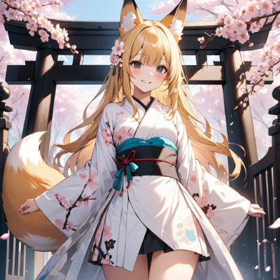 金髪狐耳の女の子1