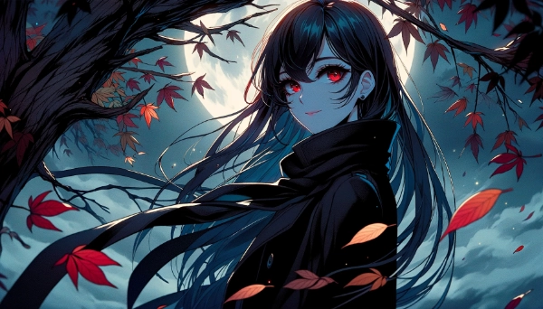 紅葉と美女2
