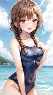 水着女子