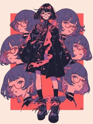 メガネの子