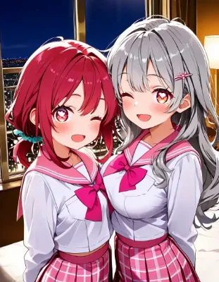 どこでもセックスするのが当たり前になっちゃった世界 ピンクセーラー服編②