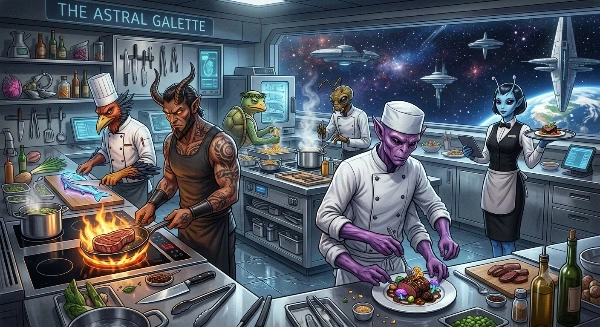 宇宙に浮かぶコロニーにあるエイリアンフレンズ洋食レストラン（番外編）