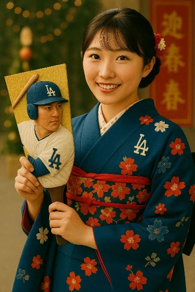 ベースボール羽子板