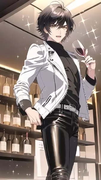 ワインを嗜む男