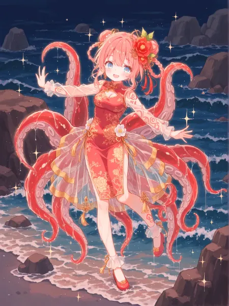 絢爛チャイナタコ娘