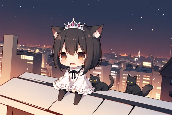 屋根から降りれにゃくにゃったニャー(TOT)