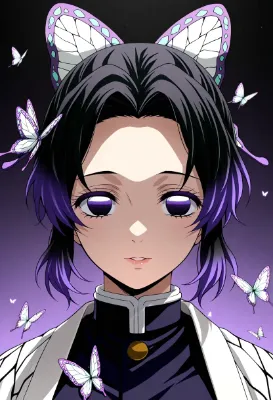 着替え中の胡蝶しのぶ（鬼滅の刃）