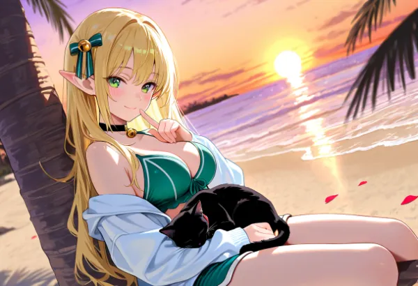 夕焼けひざまくら