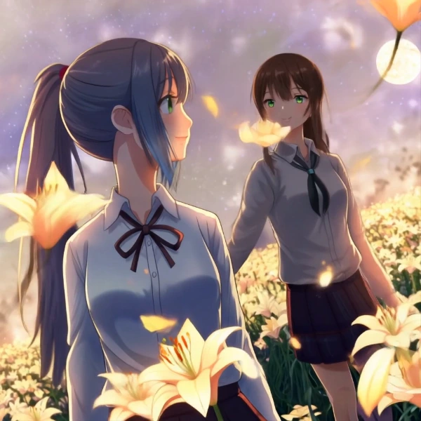 動画版・夜になると光る百合の花