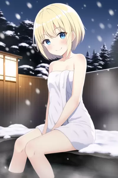 うちの子と温泉