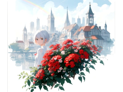 red flower