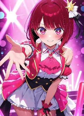 【推しの子】有馬かな　ピンクの星が輝く夢のステージ