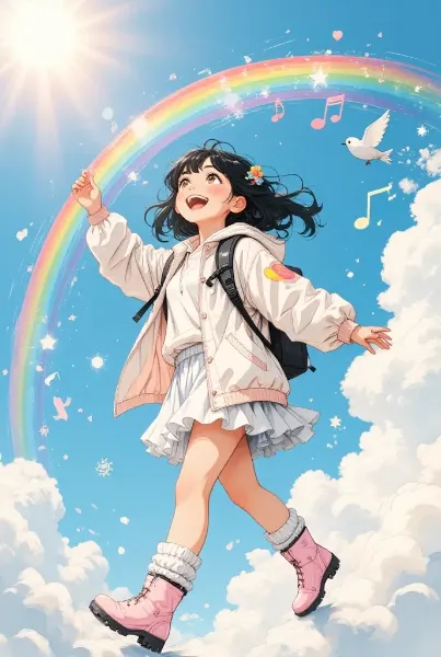 元気よく