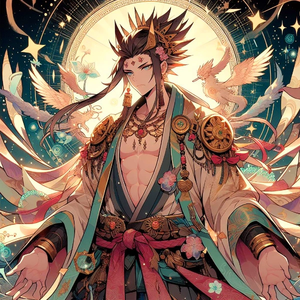 【R15】和風な長髪男性の神様＊その２・DALL-E3に考えてもらったシリーズ