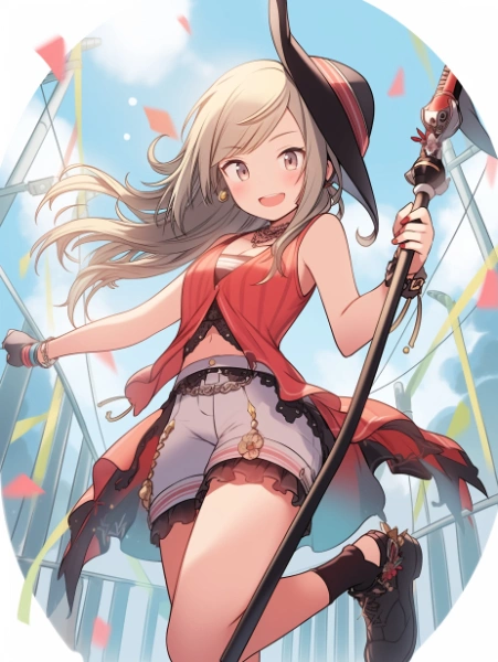 No.812 棒術使いの女の子✕ウィップガール