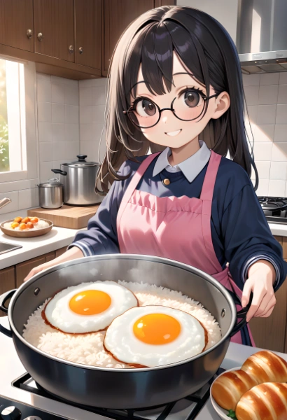 いっぱい食べて