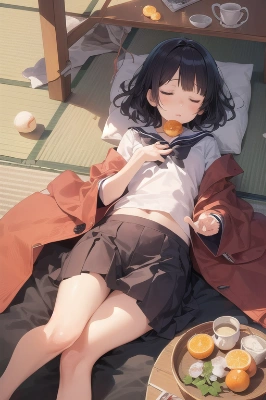 こたつ寝は暑い