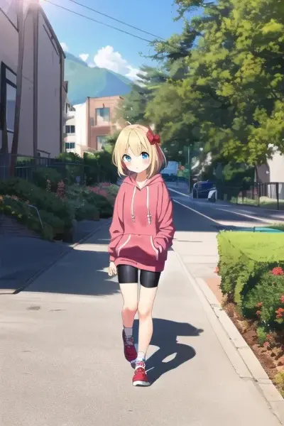 スパッツ履いておさんぽ