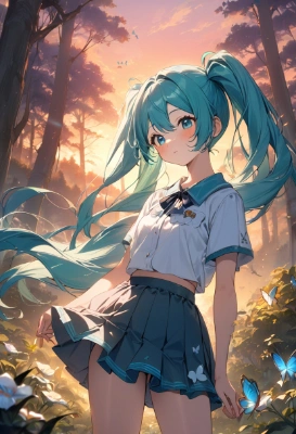黄昏の森