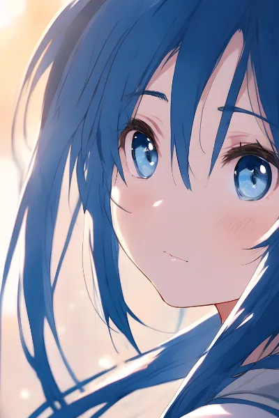 青い瞳の少女