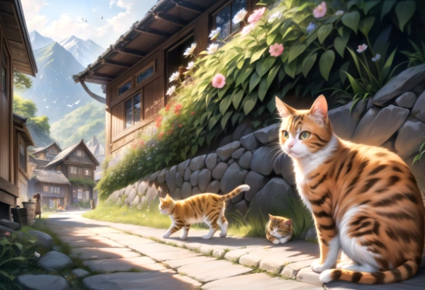 猫のいる風景
